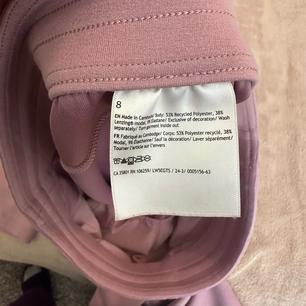 NWOT Lululemon Soft streme High Rise pant regular, in Rose Blush, 31” - Picture 5 of 5
